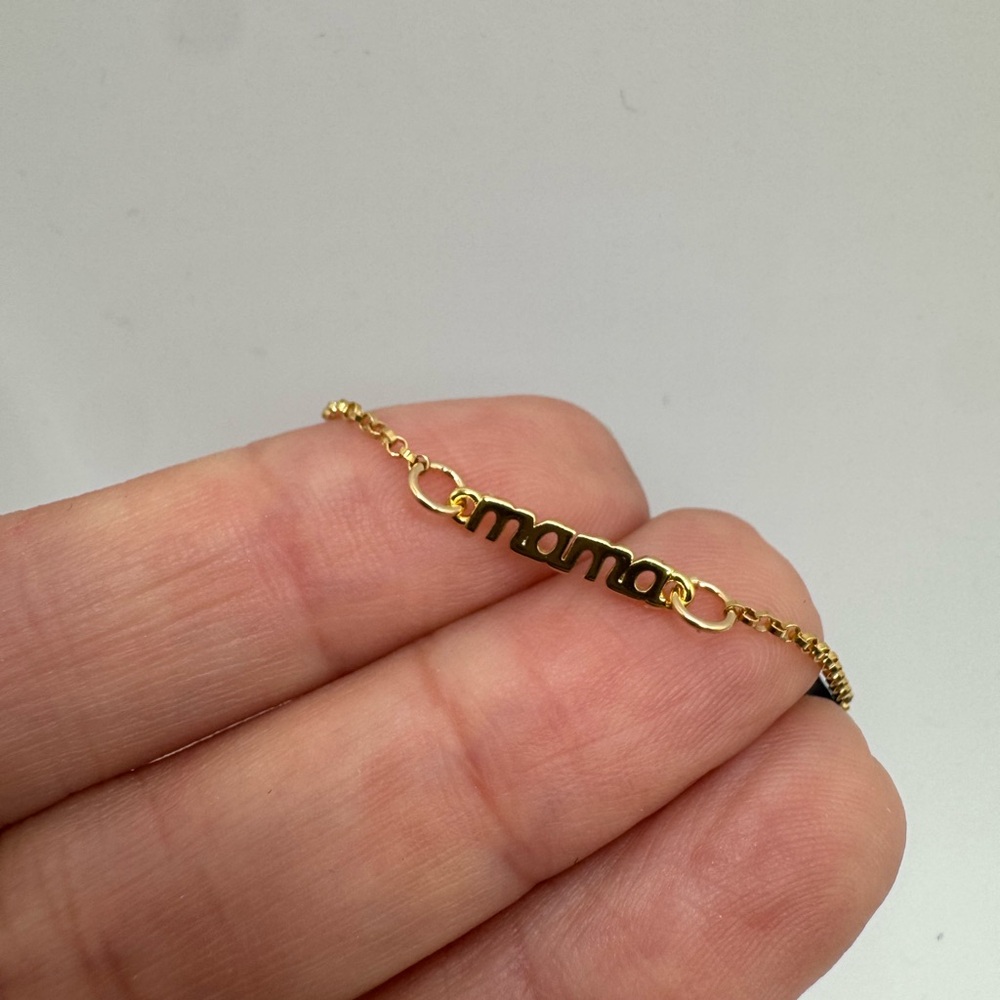 Dainty Gold Mama Bracelet